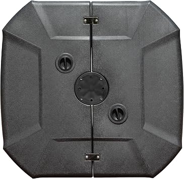 Domi Outdoor Umbrella Base with Wheels, Universal Umbrella Stand Base Water & Sand Filled Weighted Base Offset Umbrella Base for Cantilever Offset Patio Umbrella, 440LBS