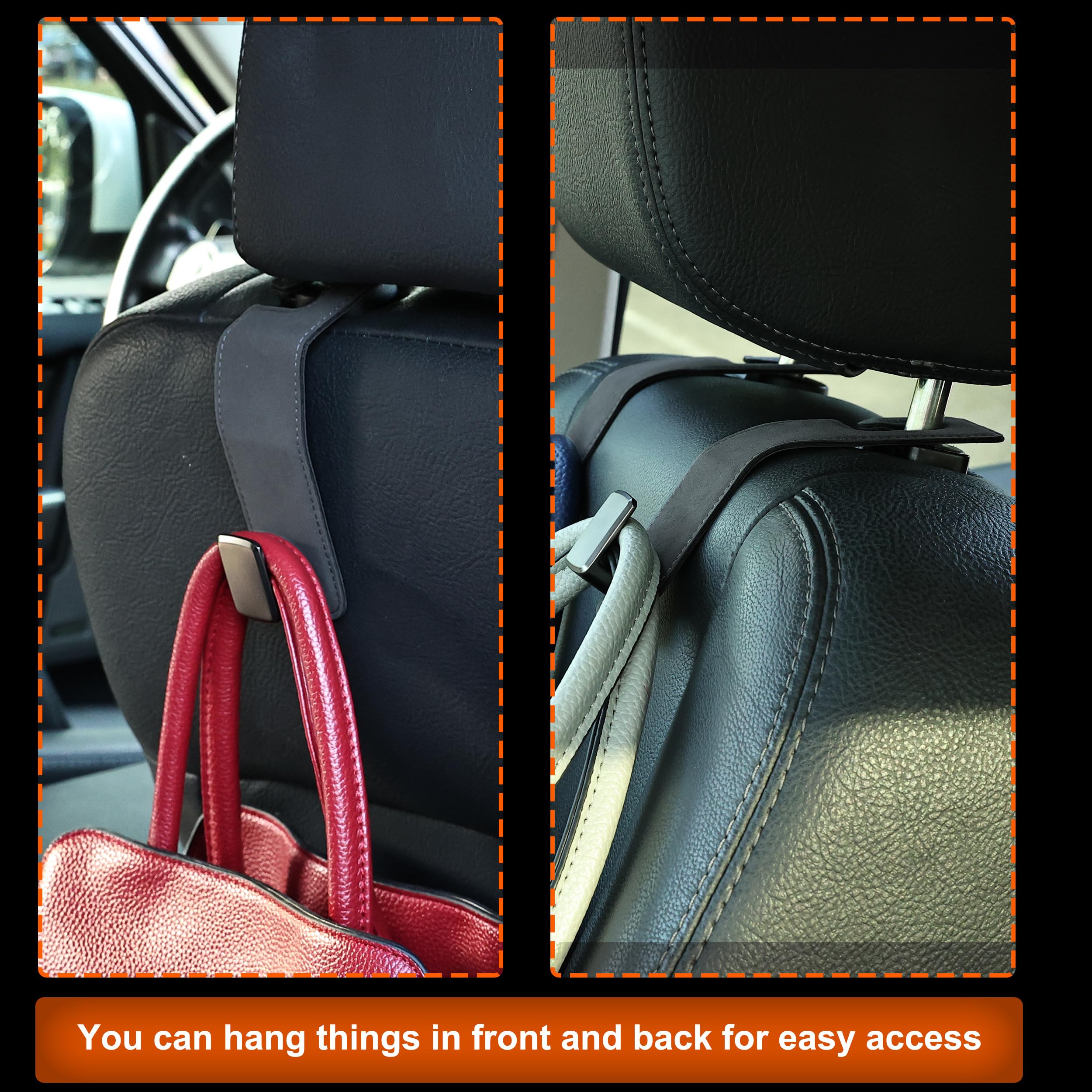 Car Headrest Hooks - Organize Your Car! -3