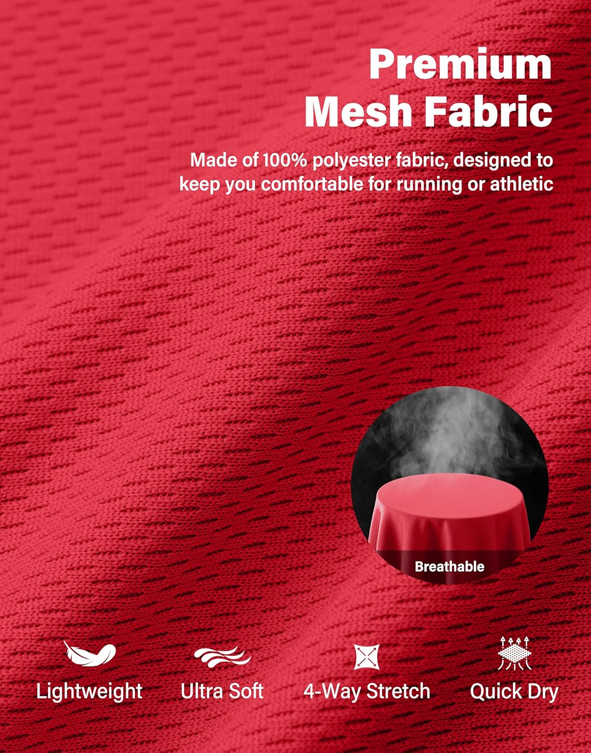 G Gradual Men's Athletic Workout Shorts with Pockets 5"/7"/9" Lightweight Quick Dry Gym Basketball Running Shorts for Men - Image 4