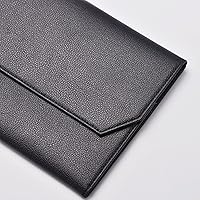Vista 5 de Lanxivi Estuche para pluma estilográfica Negro Gris Café Estilo PU Cuero 48 12