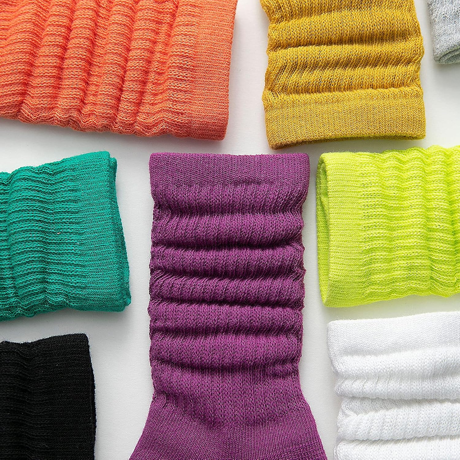 MINI PANDA Toddler Socks - Long Crew Socks for Girls 4-8 Years, 9 Pairs - Image 4