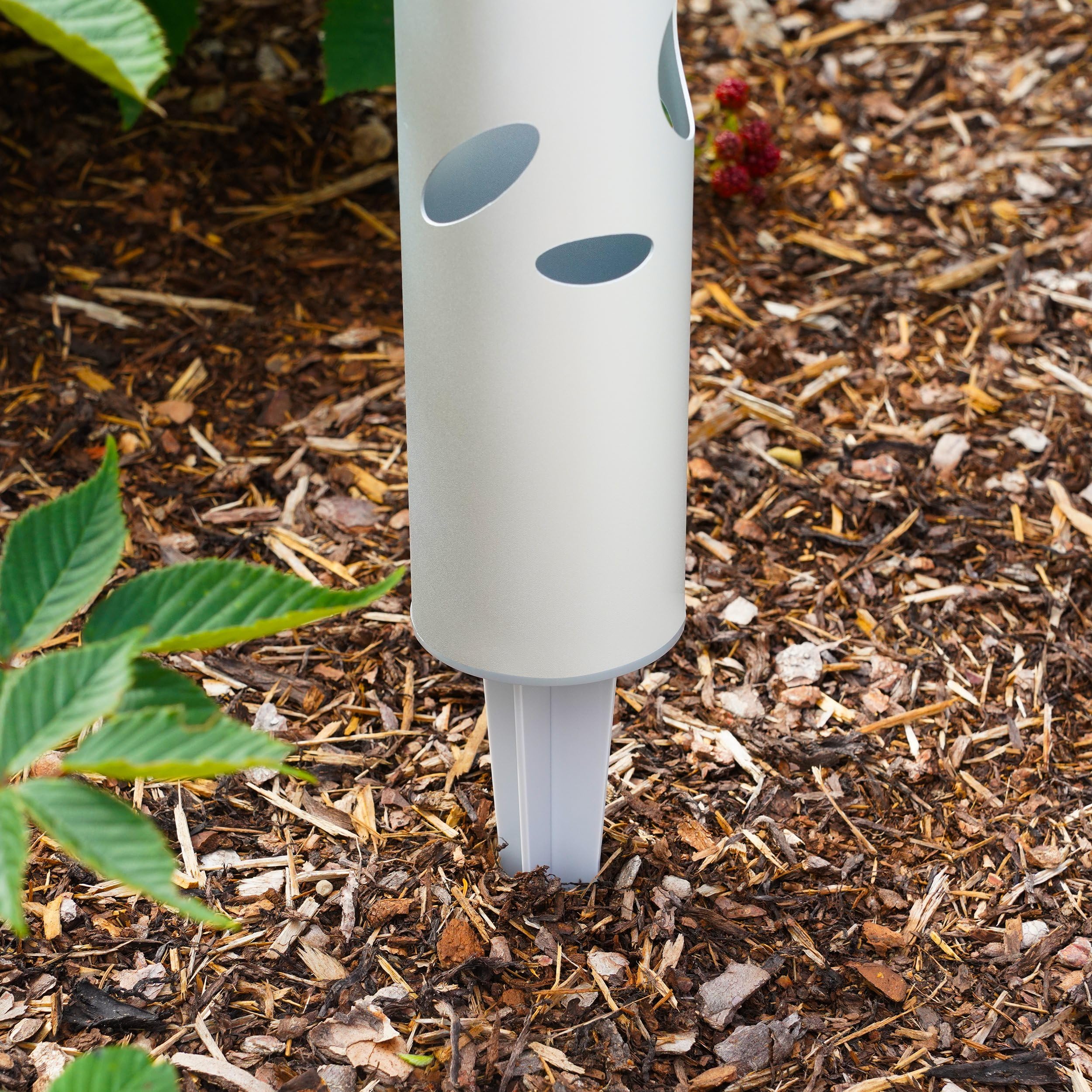 Esotec Solar Gartenstecker Gartenfackel FantasyLight 2er Set Alu 102132