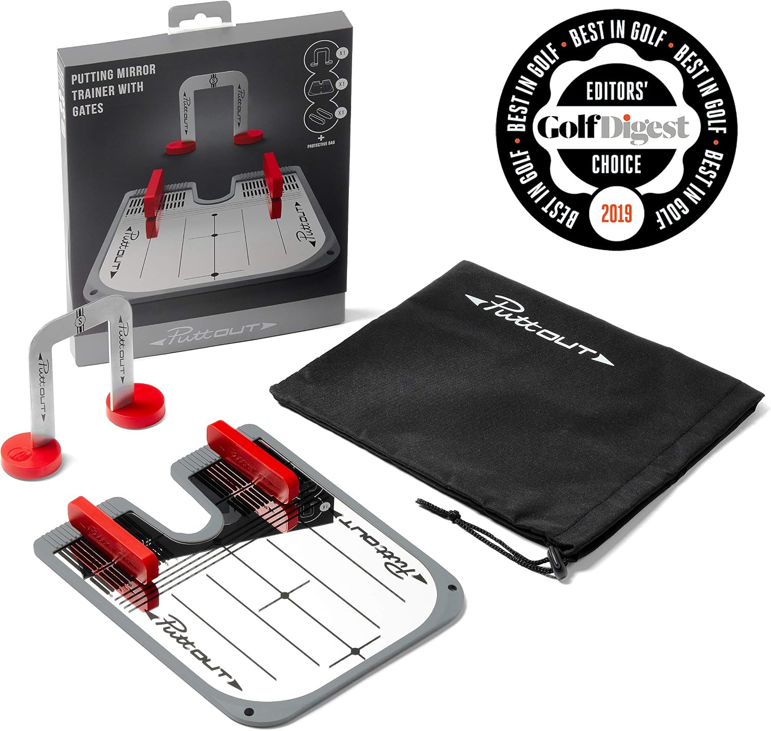 PuttOut Putting Mirror Trainer and Alignment Gate