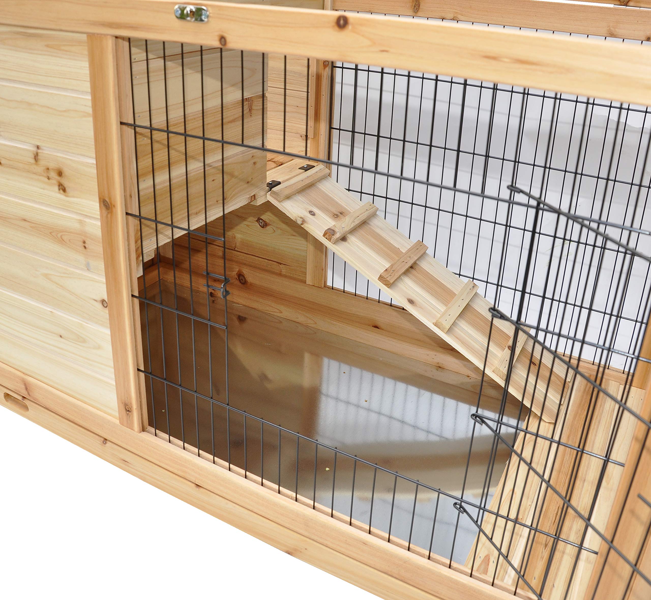 nanook Cage pour Hamster Cage pour Cochon d'Inde - Naturelle - 100 x 50 x 62 cm - verrouillable - avec Toit et Ouverture Frontale