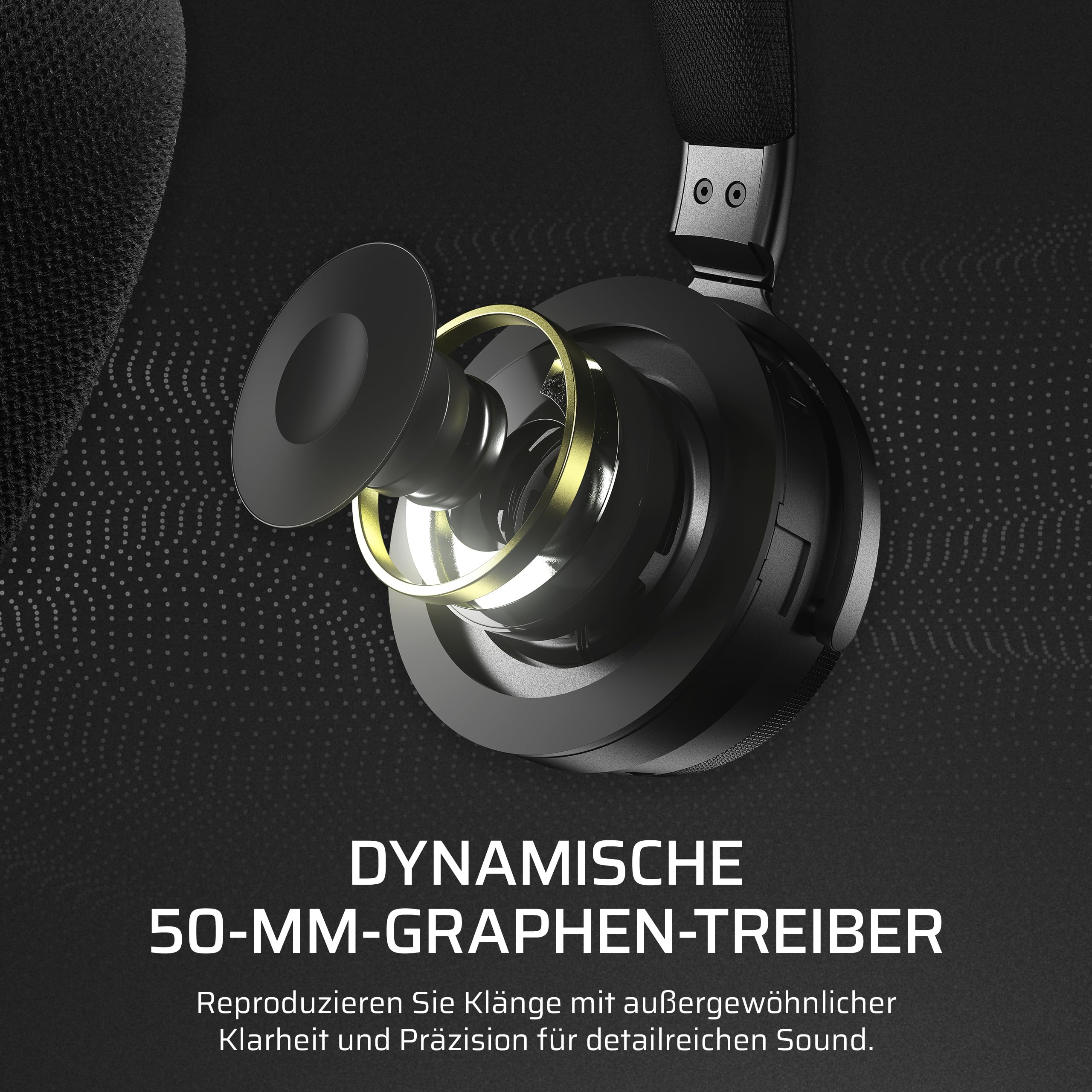 Corsair Virtuoso MAX Wireless Gaming-Headset mit Bluetooth, Dolby Atmos, Aktive Geräuschunterdrückung, Kohlenstoff