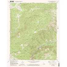 Historic Pictoric Democrat Hot Springs California Historic USGS Topographic Map Print, 1972, 124000, 7.5-Minute Quadrangle, Topo Wall Art Poster - 24in x 30in