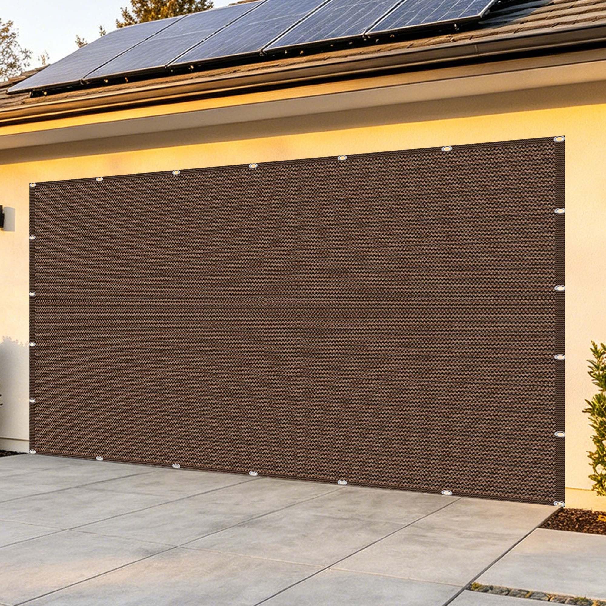Filet d'ombrage pour serre de jardin et pergola brise-vue marron 1,7x3,2m
