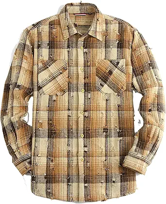 Alex Vando Mens Button Down Shirts Regular Fit Long Sleeve Casual Plaid Flannel Shirt