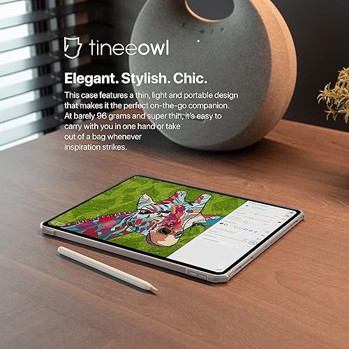 Miniatura 5 de TineeOwl Funda para iPad Pro de 11 pulgadas 2022 2021 2020 2018 4 3 2 1 generación ultra fina parte trasera transparente TPU flexible que absorbe