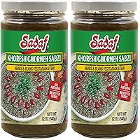 Vista 3 de Sadaf Khoresh Gheimeh - Estofado de guisantes amarillos - Estofado vegetariano listo para comer - Cocina tradicional persa - Kosher - Tarro de 32