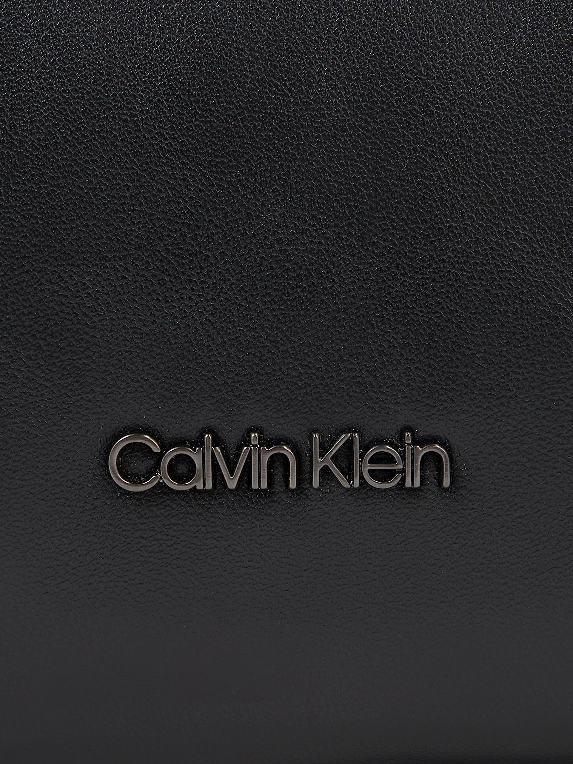Calvin Klein Homme Sac pour Ordinateur Portable Elevated Simili Cuir, Noir (Ck Black Smooth), Taille Unique