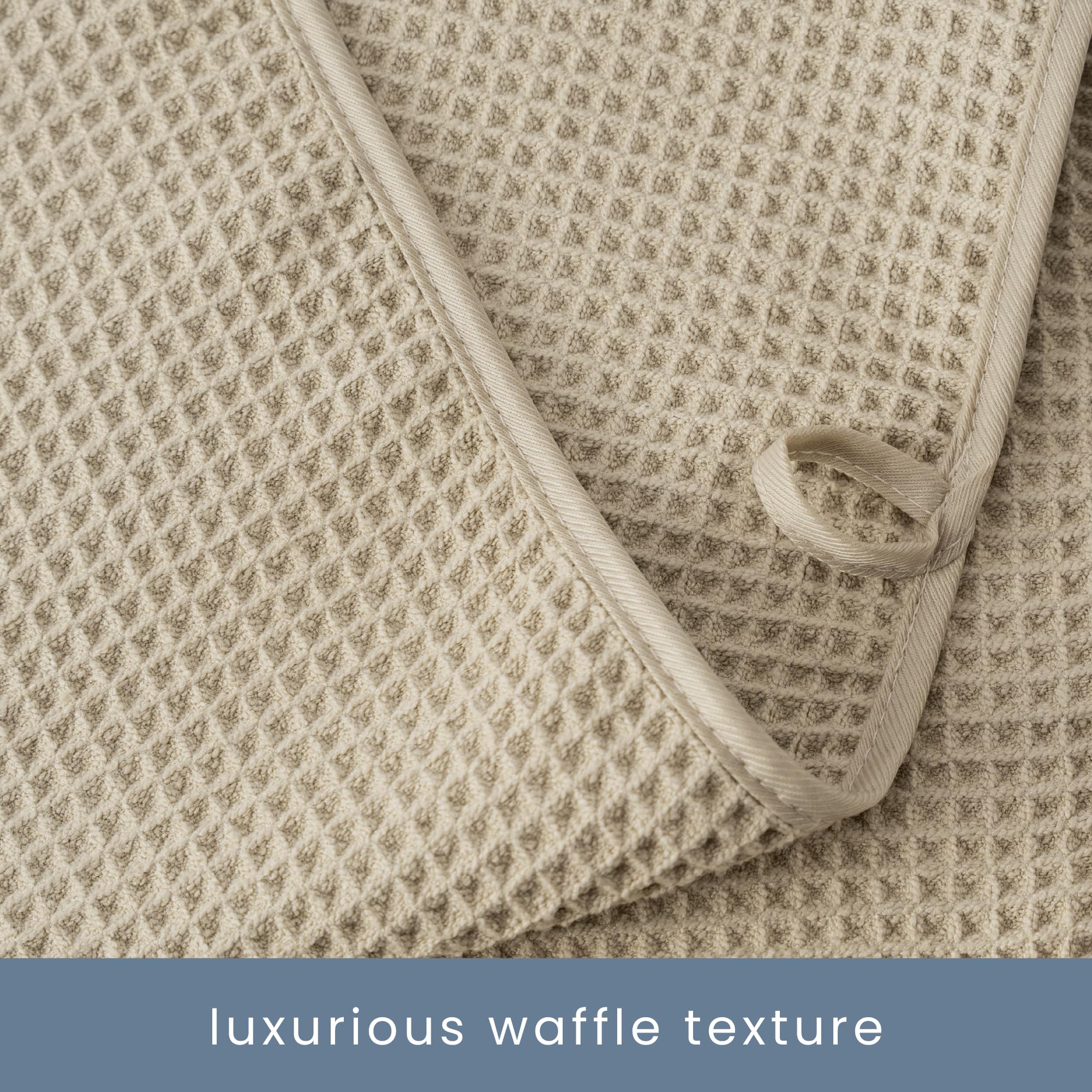 The 5 Best Waffle Weave Towels in 2026 2 S&T INC. Aura Waffle Bath Towel Set, 6 Pieces, Beige | 2 Bath Towels, 2 Hand Tow - product photo