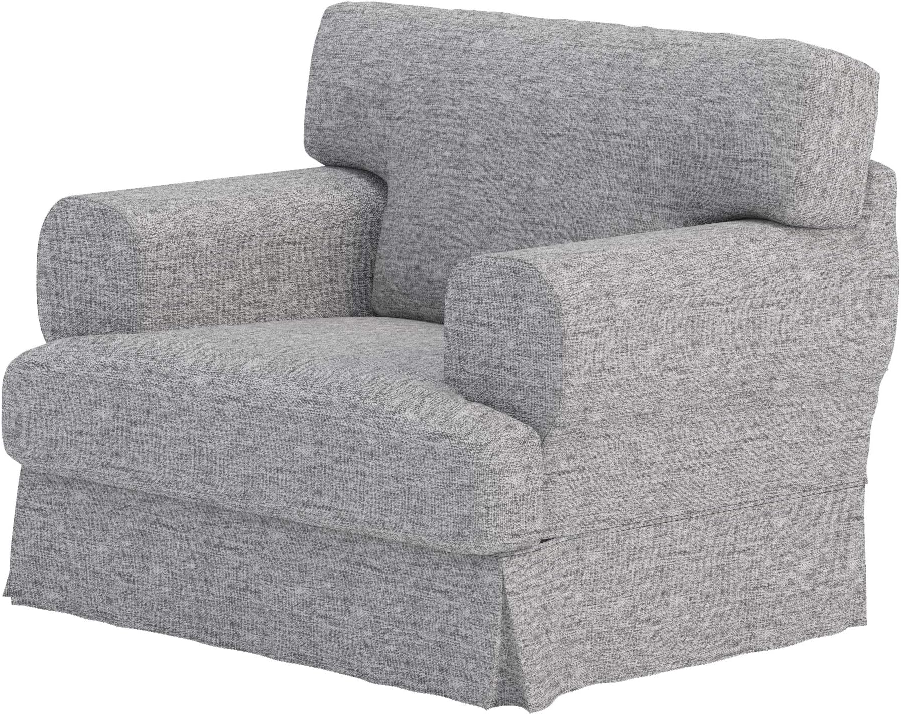 Custom Slipcover Replacement V Durabale Dense Cotton Hovas Armchair Sofa Cover Made for IKEA Hovas 1 Seat Chair (Polyester Flax)