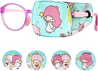 Vista 19 de Astropic Parche de algodón y seda para gafas para niños (ojo derecho, globo)