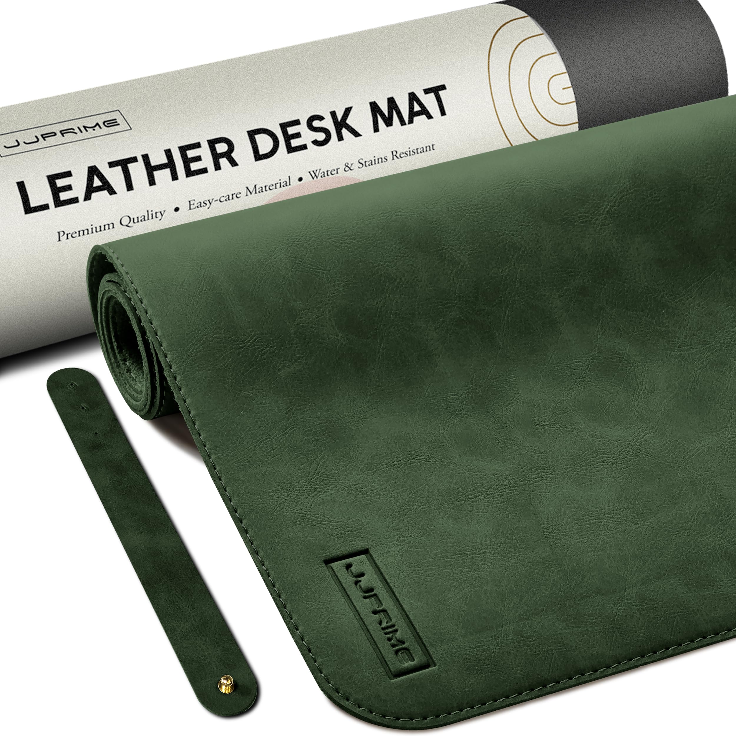 90x40cm Leather Desk Mat Large Mouse Mat XXL Gaming Desk Pad Long (Green)