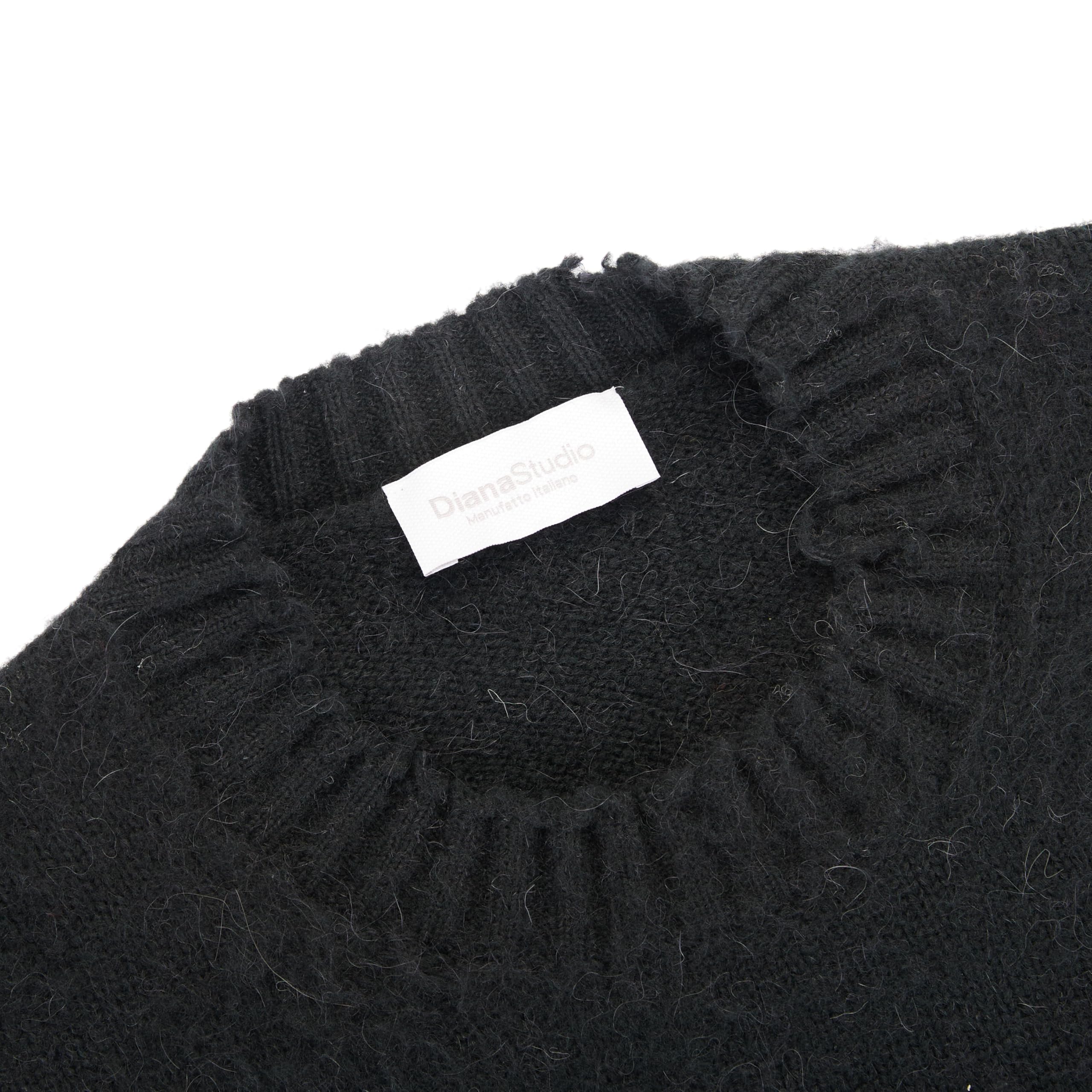 Diana Studio - Paricollo Garzato in Alpaca, Uomo, Maniche Lunghe, Regular Fit, Fatto in Italia