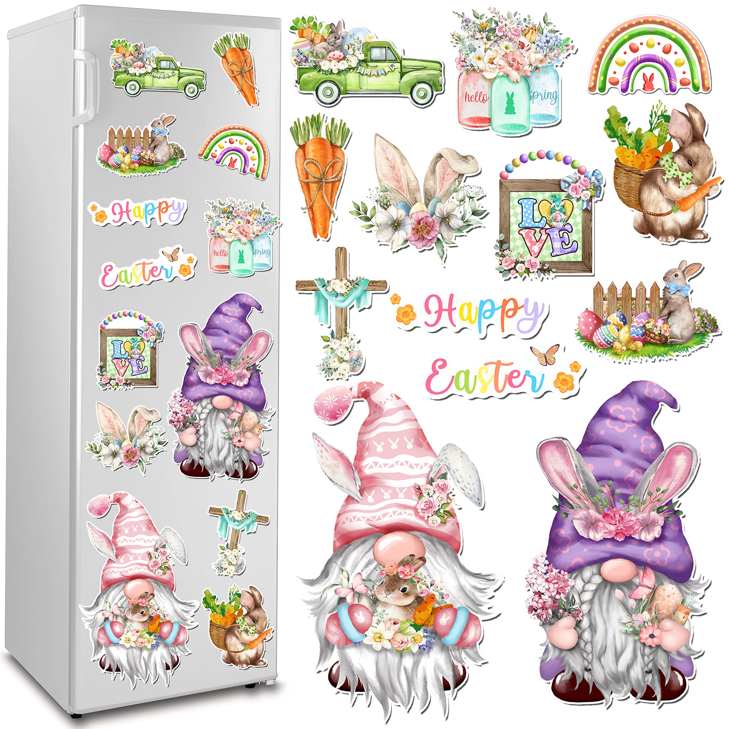 Aimant De Frigo Animé Pâques Drôle Multicolore - M610 Idée Cadeau