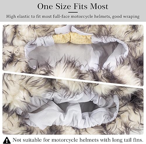 Miniatura 6 de Omoojee Motorcycle Helmet Cover, Funny Helmet Decoration, Fun Rides and Gifts(Plush Animal)