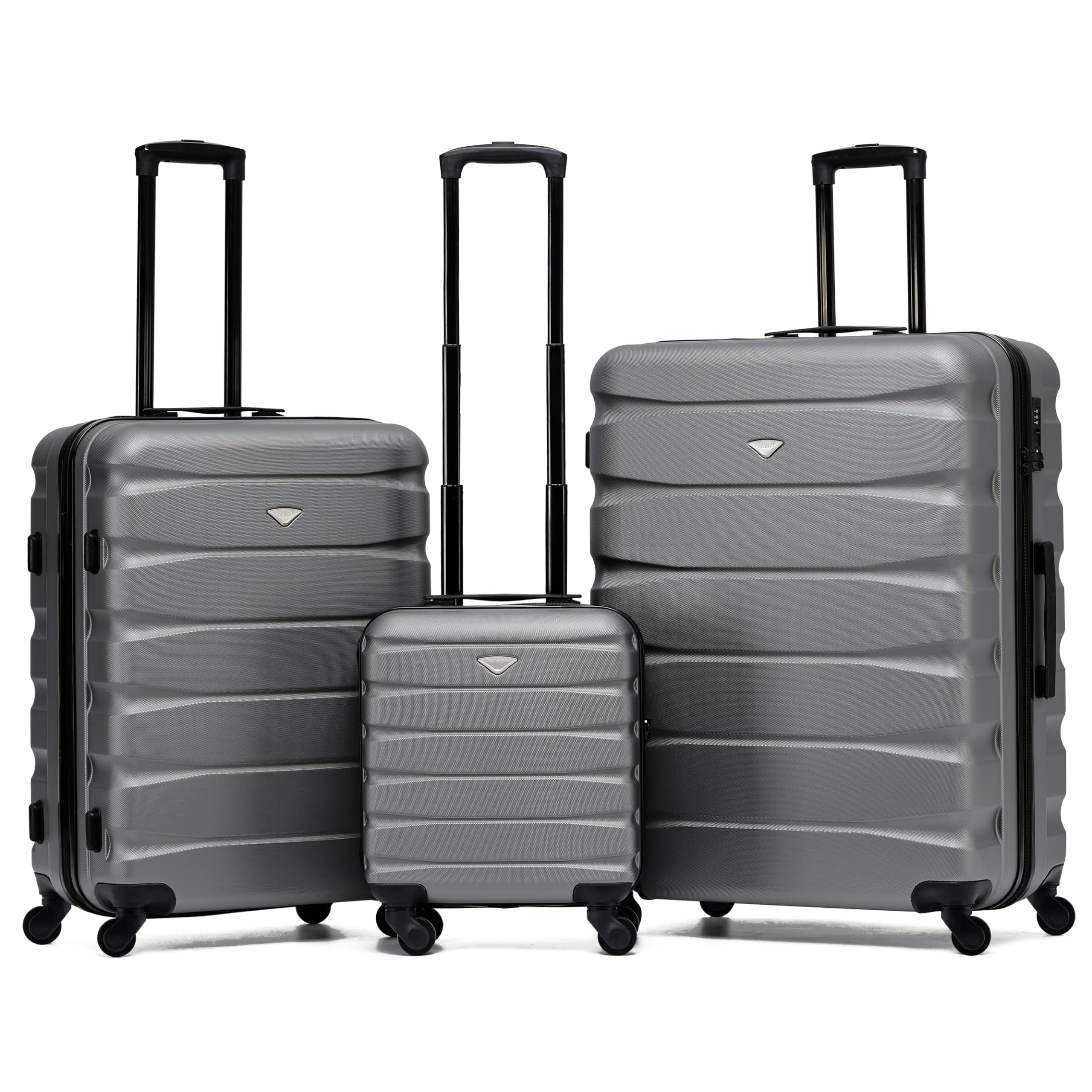 Flight Knight Valigie Rigide in ABS Leggere Con Ruote, Da Cabina E Stiva,  Approvate per Oltre 100 Compagnie Aeree Tra Cui Easyjet, British Airways,  - Main Image