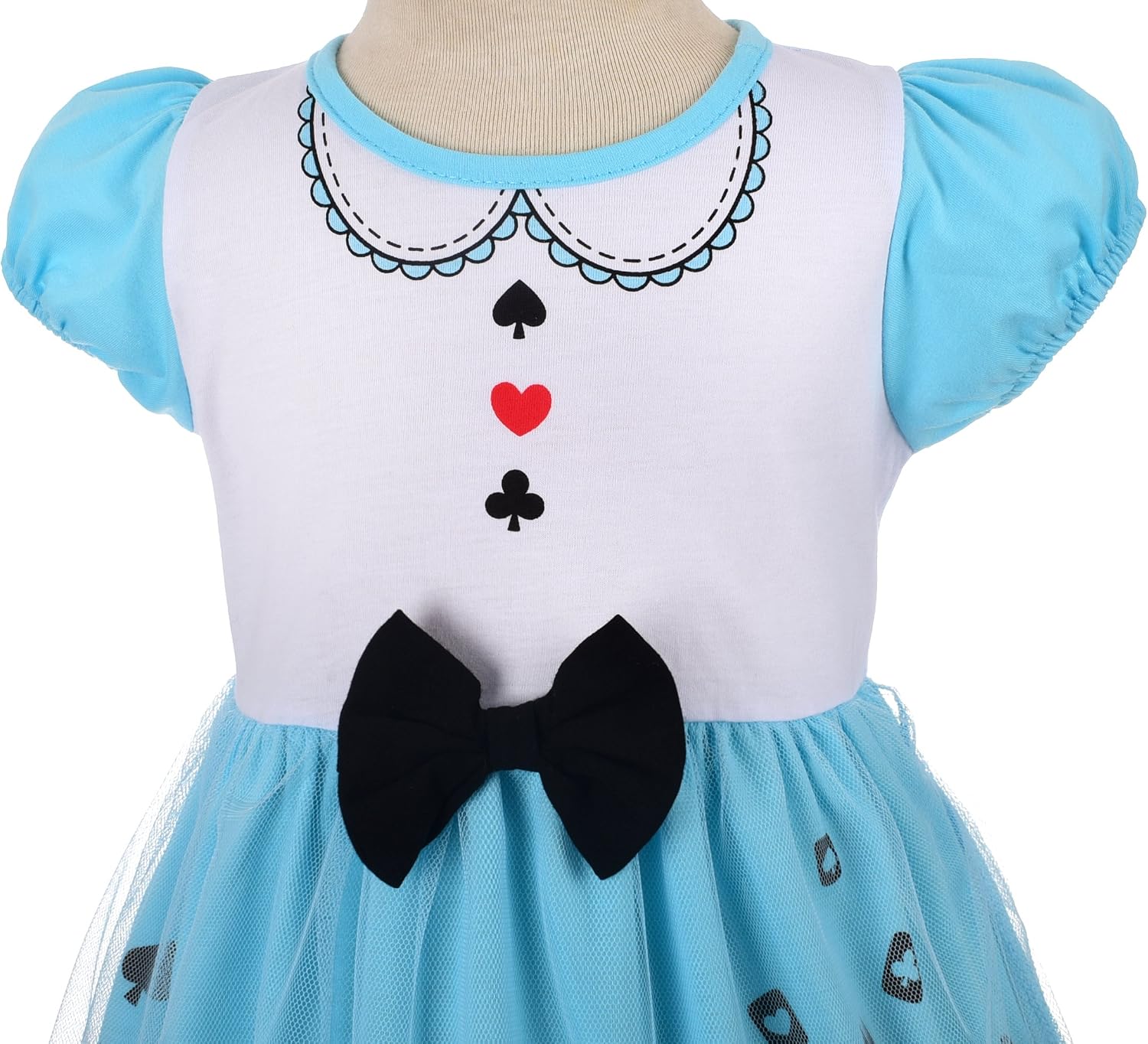 Lito Angels Alice in Wonderland Princess Fancy Dress Up Costume Cotton Outfits for Kids Girls Age 3-4 Years - Image 4