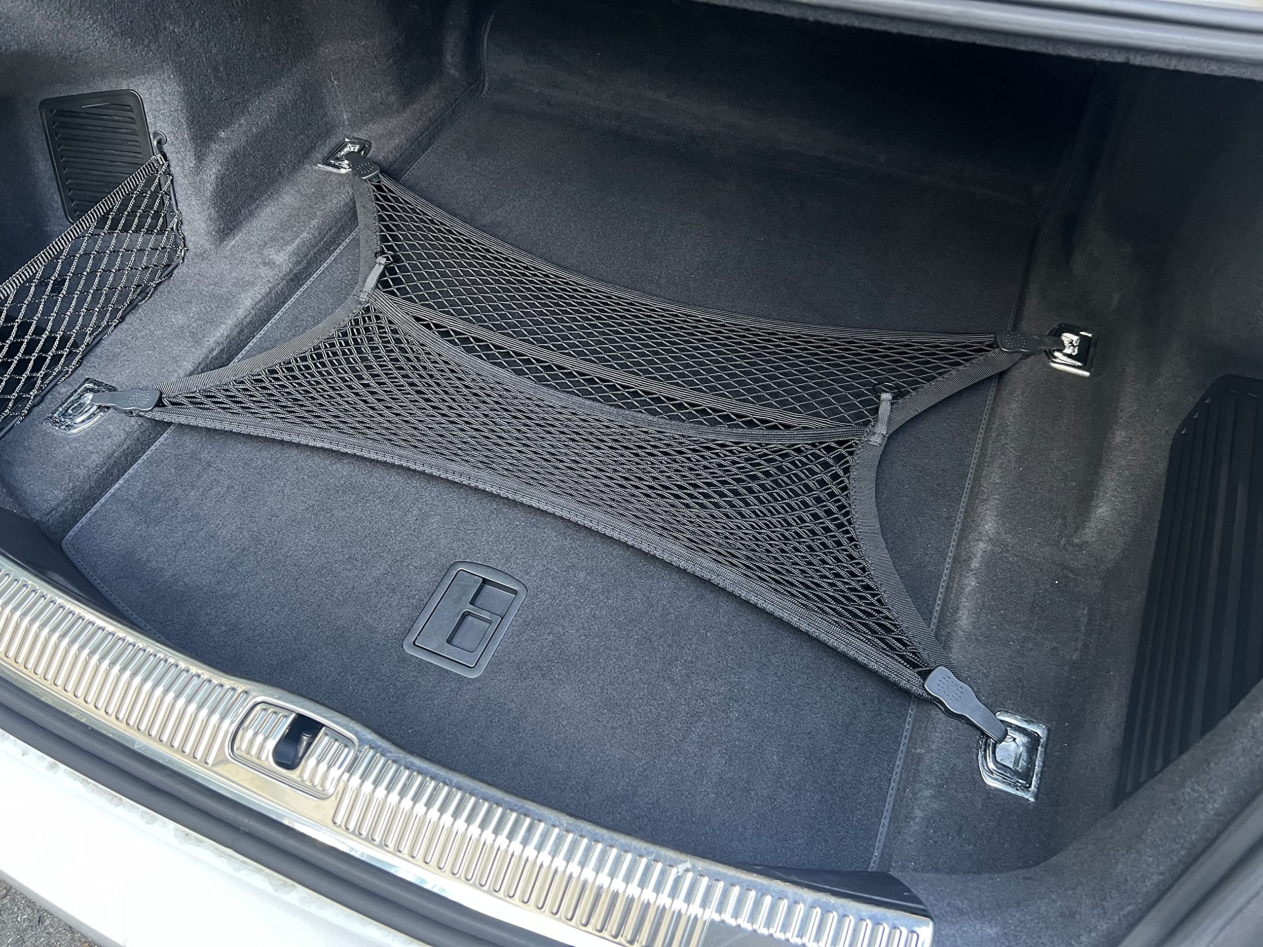Amazon.com: Floor Style Automotive Elastic Trunk Mesh Cargo
