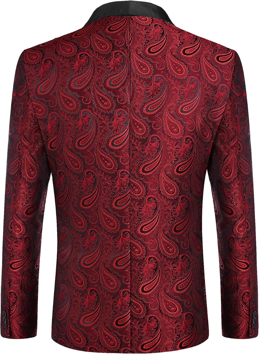 COOFANDY Mens Floral Tuxedo Jacket Paisley Shawl Lapel Suit Blazer Jacket for Dinner,Prom,Wedding - Image 3