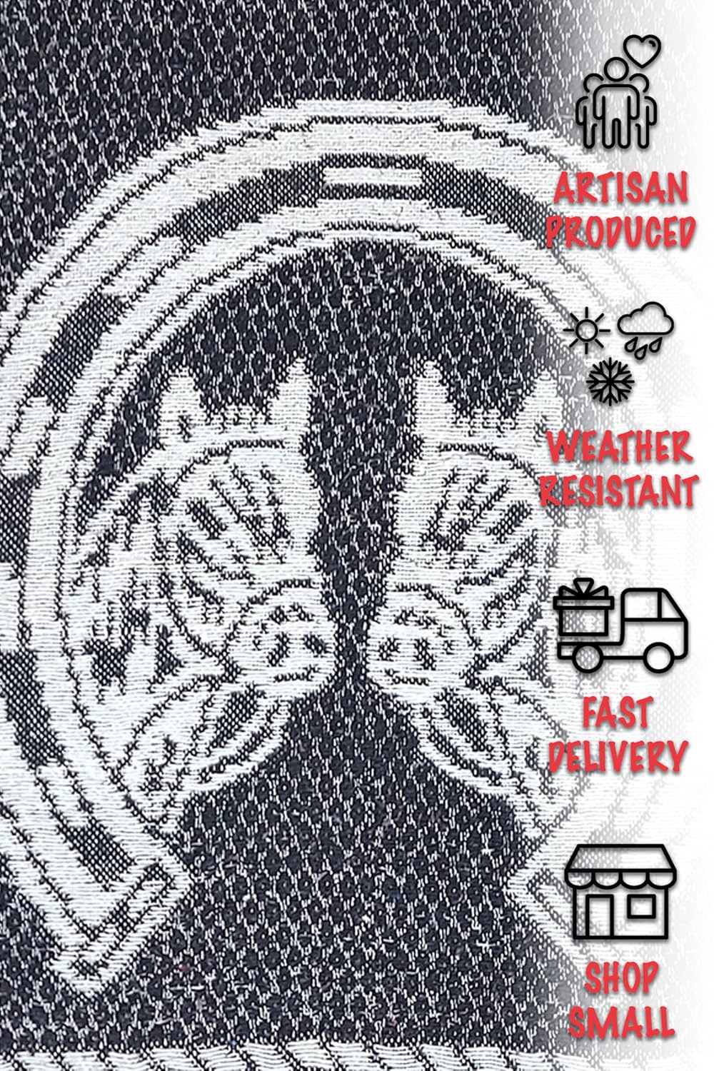 Miniatura 2 de Poncho de serape mexicano de doble cara para niños, cabellos hechos en México