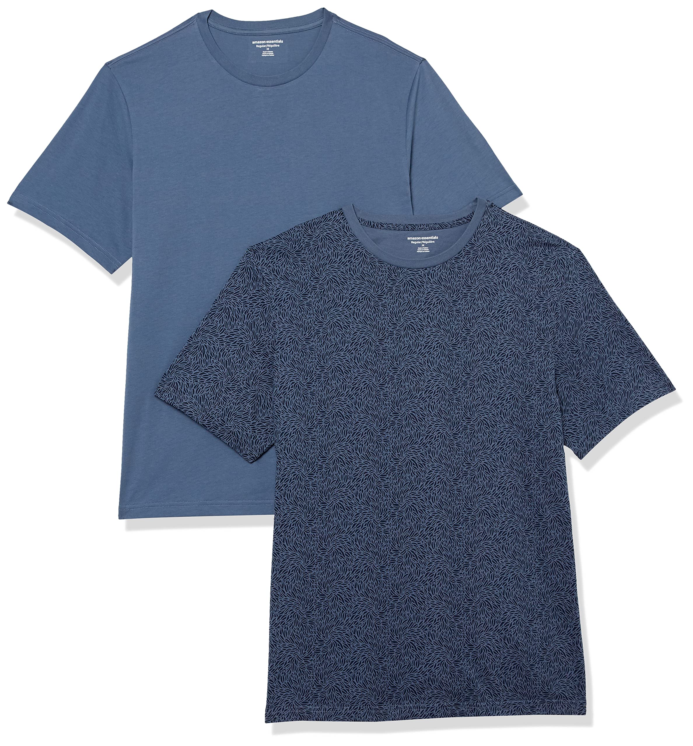 Amazon Essentials Herren Kurzärmeliges T-Shirt mit Rundhalsausschnitt aus Baumwolle – Regular Fit