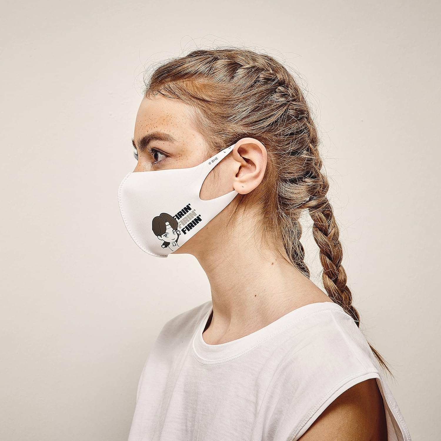 LOOKA TinyTAN inspired by BTS Protective Fashion Face Mask MIC Drop Logo Fashion Mask