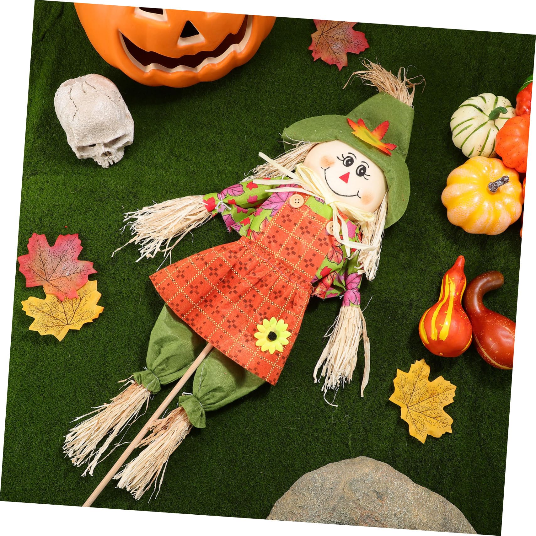 Amazon | Amosfun ハロウィン かかし 飾り 屋外 26. 3 インチ 小 秋 
