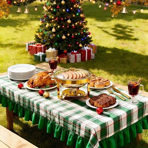 Miniatura 5 de 4 Pack Gold Round Chafing Dishes for Buffet, 5 QT Food Warmers and Cold Food Server for Parties, Events Hosting, Family Gatherings, Full Set