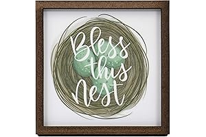 4"x4" Blessed Nest Sign, Wreath/Tier Tray
