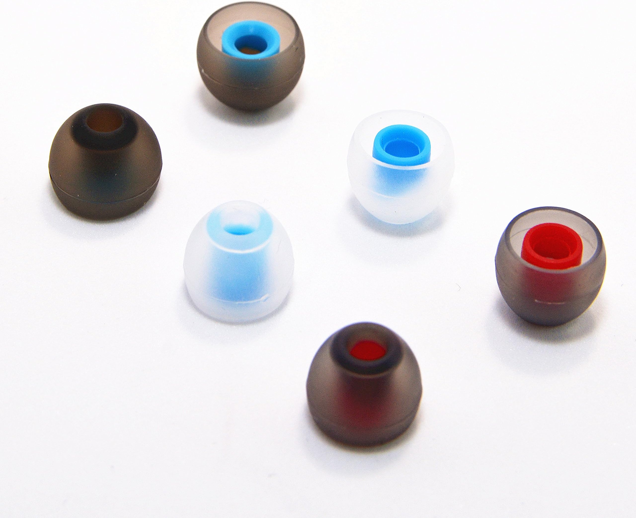 4.5MM Replace ear pads Silicone Ear Tips Earbuds Buds Fits For JBL UE AKG MONSTER SONY Sennheiser etc most earphones 3 Pairs 3 Color (S)