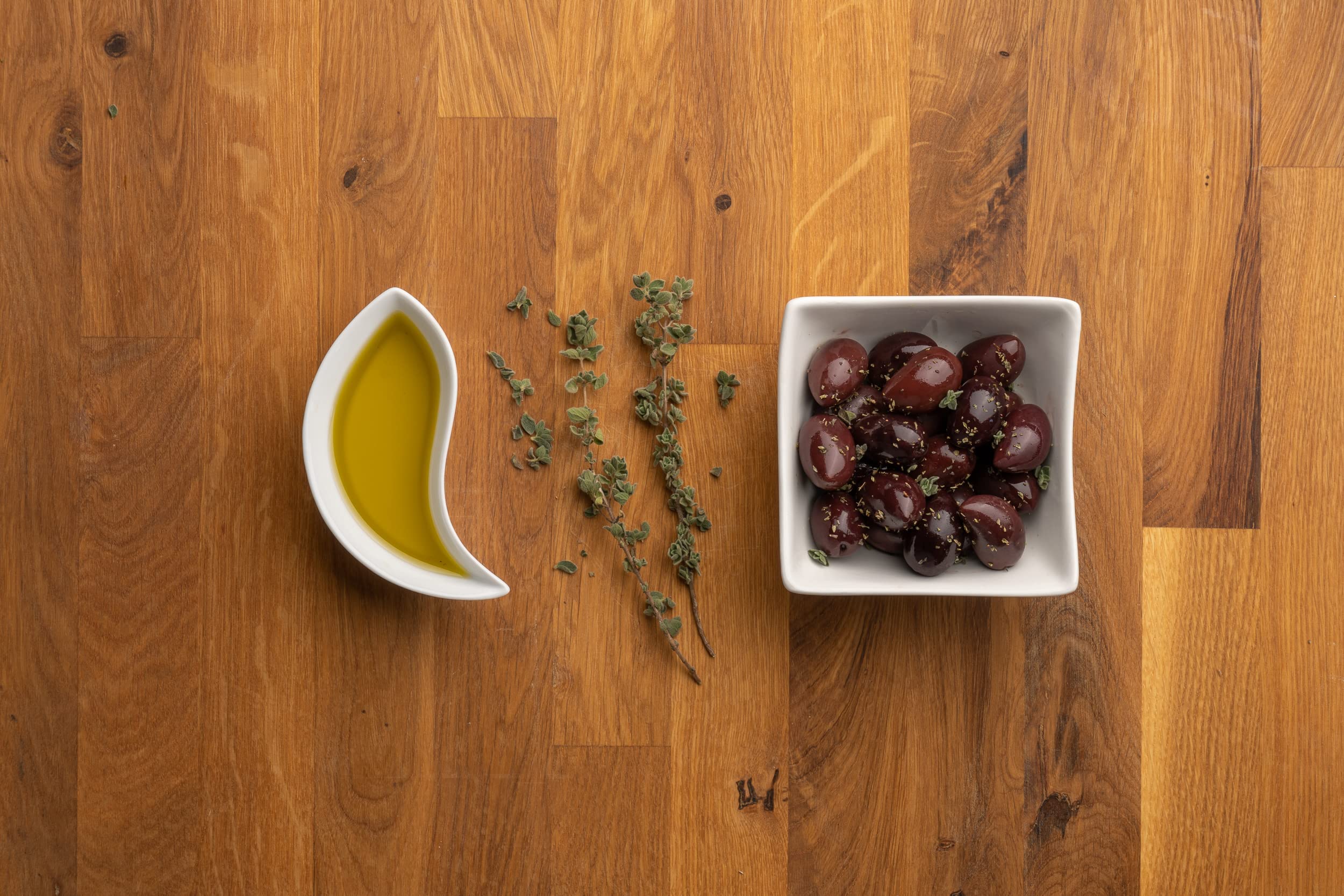 4er-Pack Kalamon-Oliven in Vakuumverpackung, Kalamata-Oliven mit griechischem Oregano und Rotweinessig, frisch versiegelte Kalamata-Oliven mit nativem Öl extra 4X200g