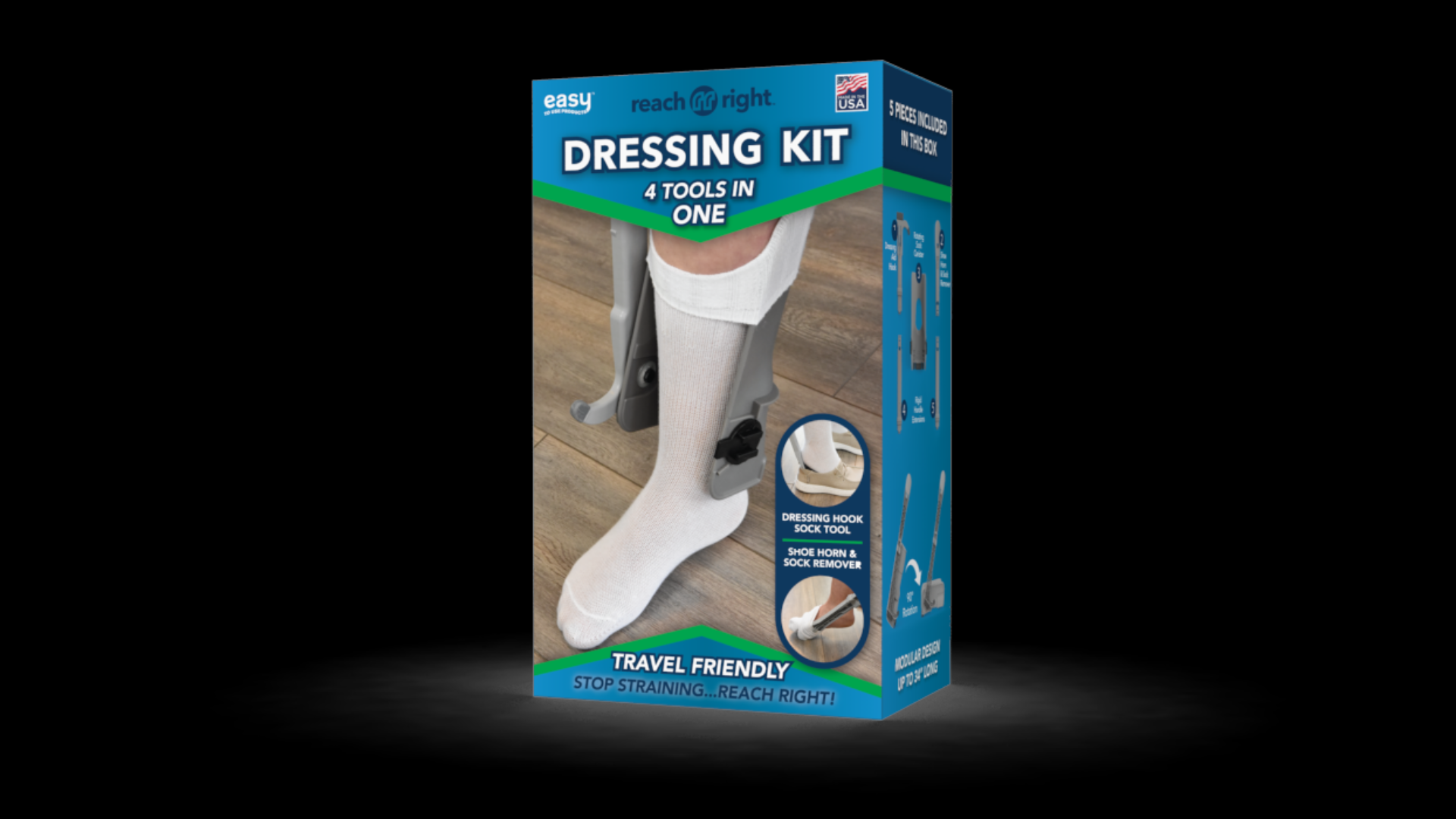 Amazon.com: Reach Right 4-in-1 Dressing Kit (Dressing Kit