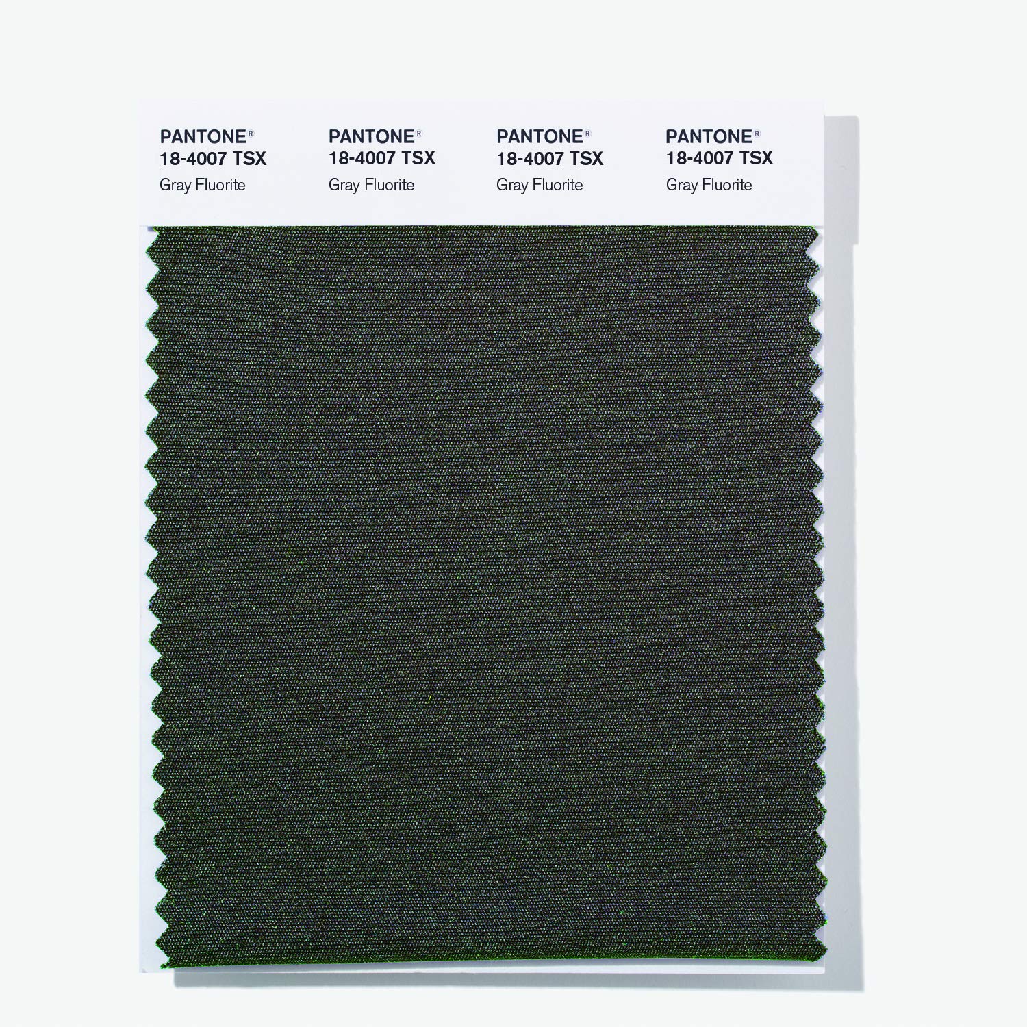Polyester Standards Swatch Card - Gray Fluorite (18-4007 TSX