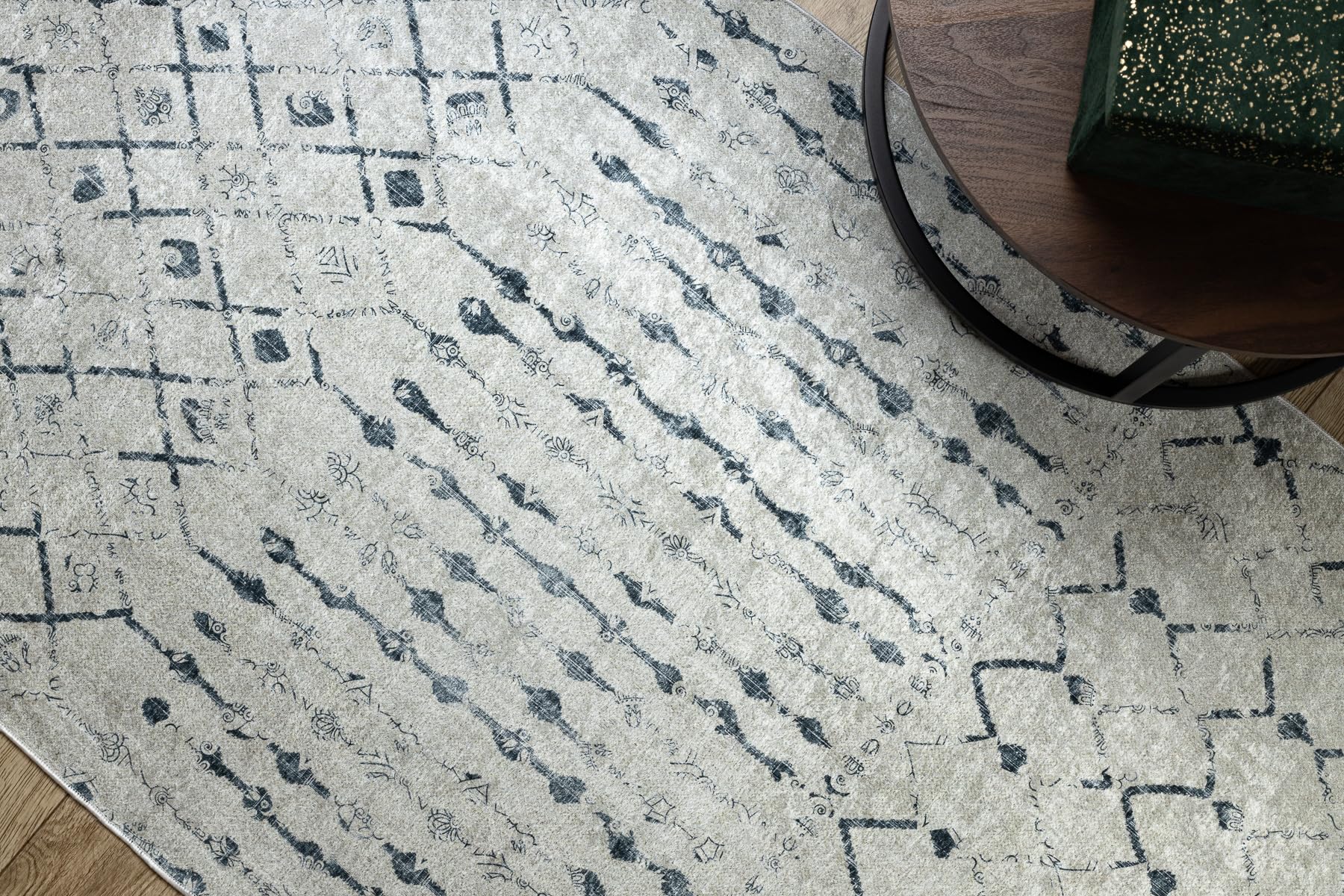 rugsx Passatoia antiscivolo LOTUS OASIS 43570 Boho beige - Lavabile - 60x240 cm - Runner per corridoio e cucina