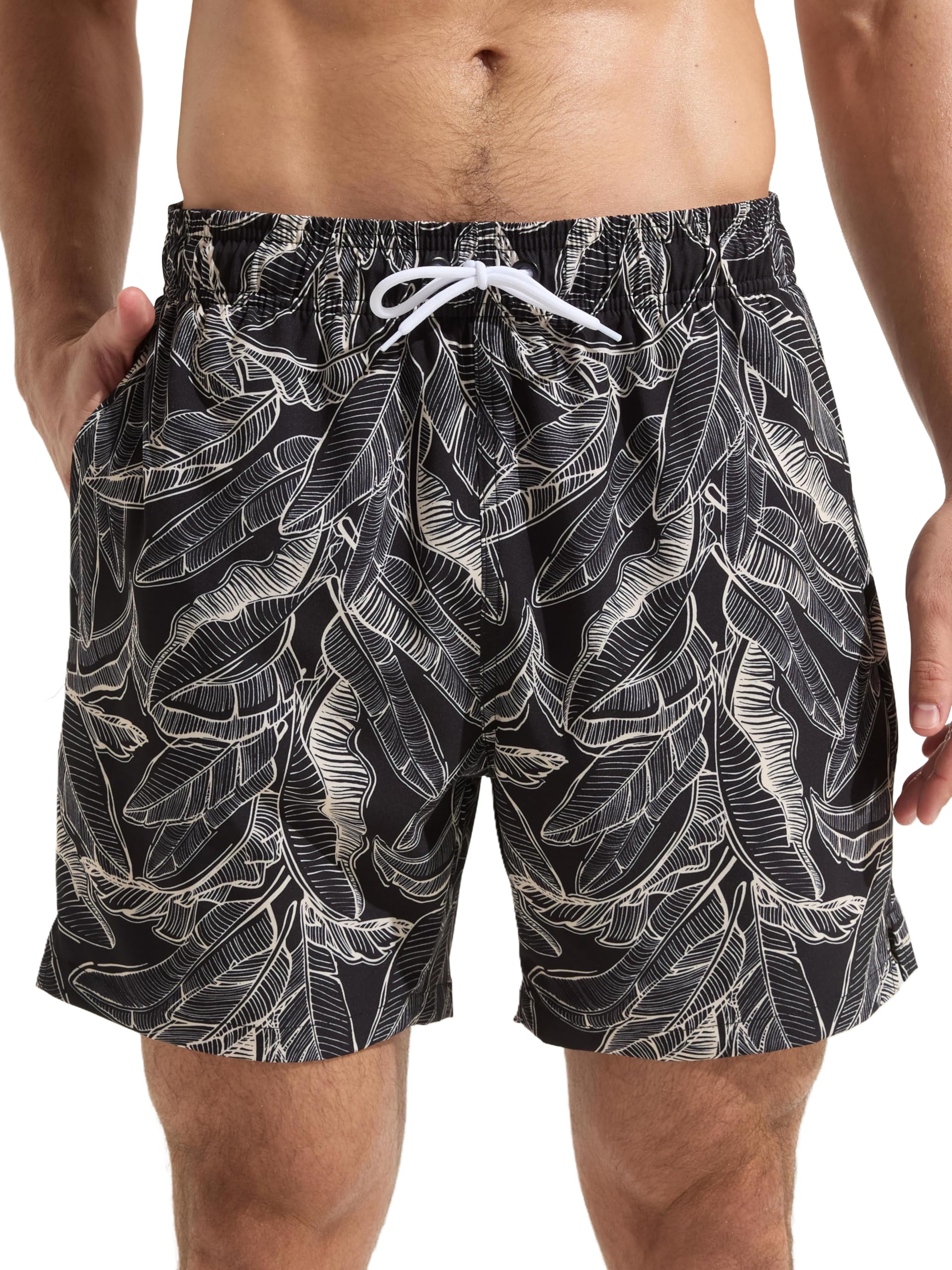 Arcweg Badeshorts Herren Badehose für Männer Schnelltrocknend Atmungsaktiv Elastischer Schwimmhose Kurz mit Meshfutter Für Strandurlaub & Freizeit S-3XL