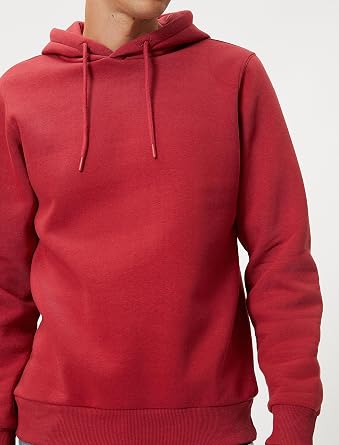 Basic Kapşonlu Sweat Uzun Kollu Şardonlu