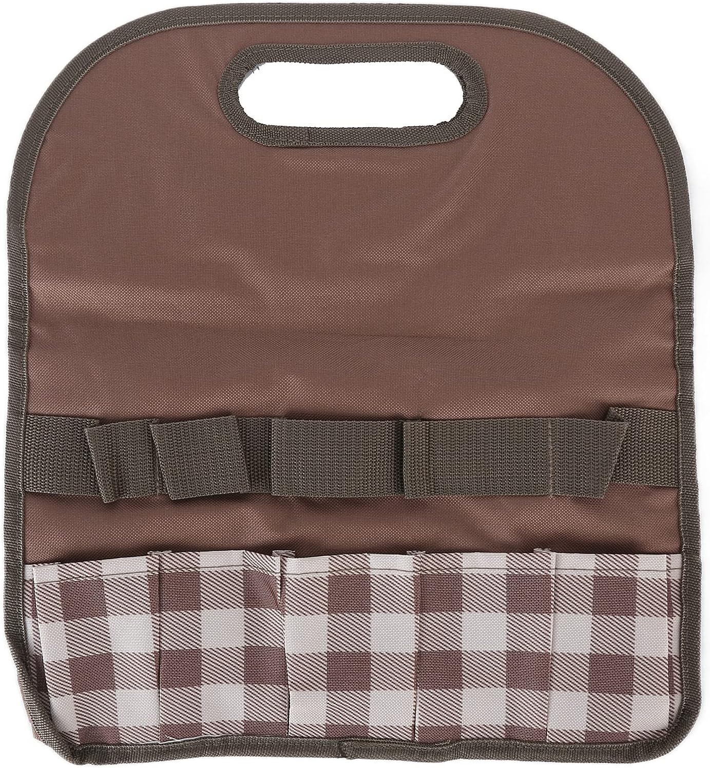 Garden Bag Gardening Bag, Large Capacity Color Matching Portable Garden Household Tool Bag (Coffee)