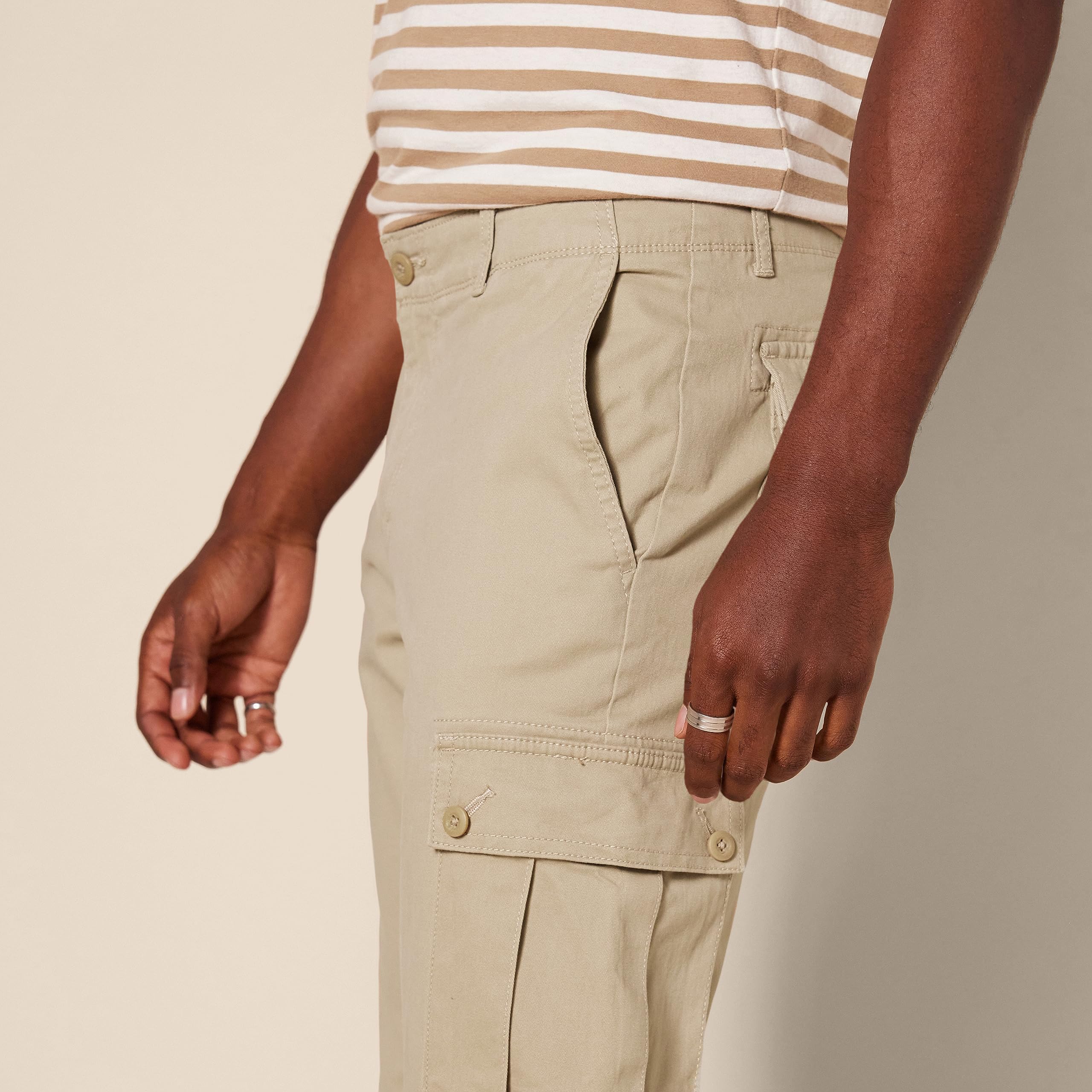 Amazon Essentials Uomo Pantaloni Cargo Elasticizzati e Aderenti (Disponibili nelle Taglie Big & Tall)