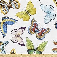 Vista 13 de Ambesonne - Tela multicolor impresa digital por The Yard.