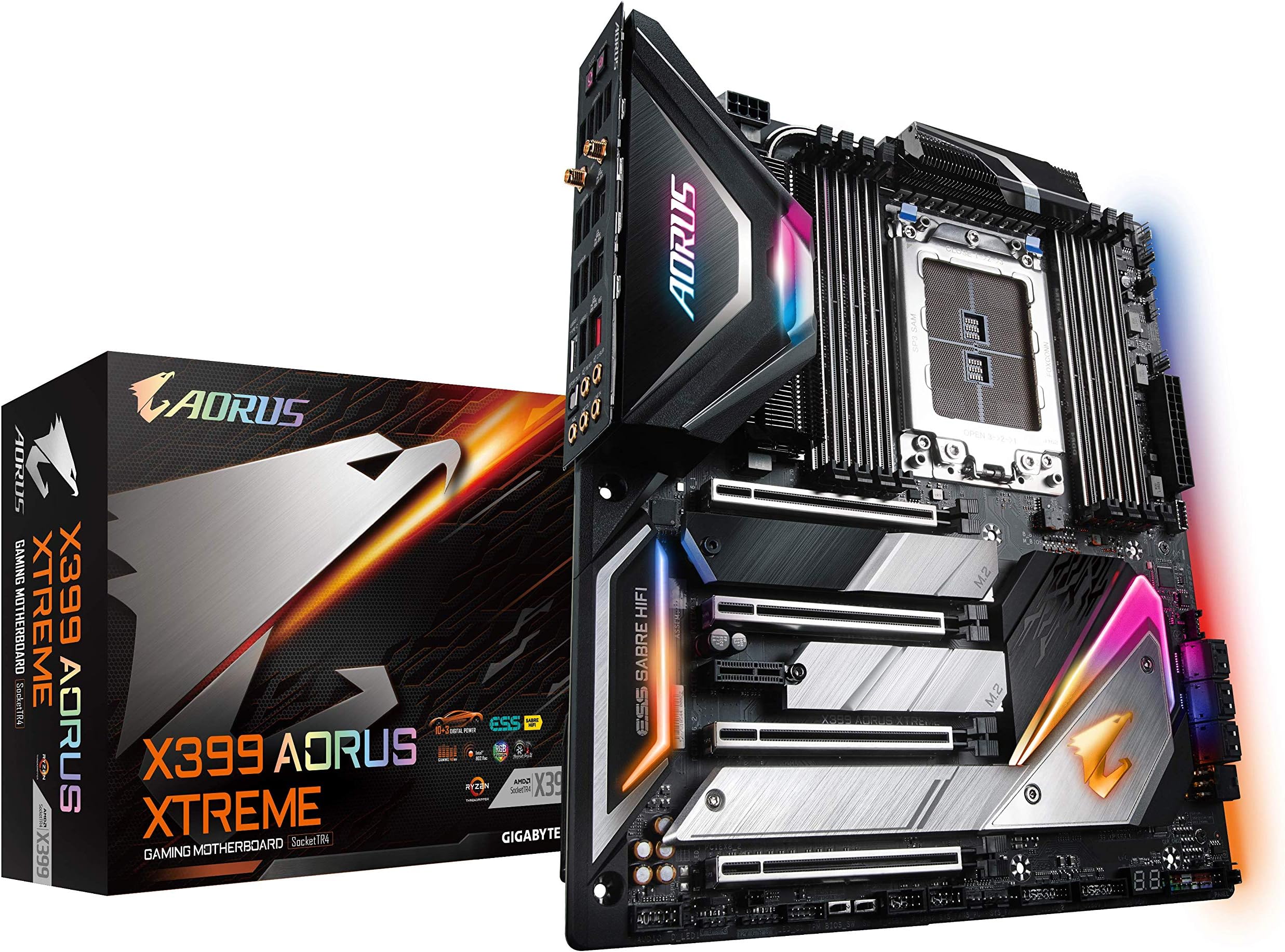AMD GIGABYTE X399 AORUS Xtreme (AMD Ryzen Thread Ripper TR4/E-ATX /3X M.2/WiFi/Front USB 3.1 Type C/Dual Intel LAN/Motherboard)