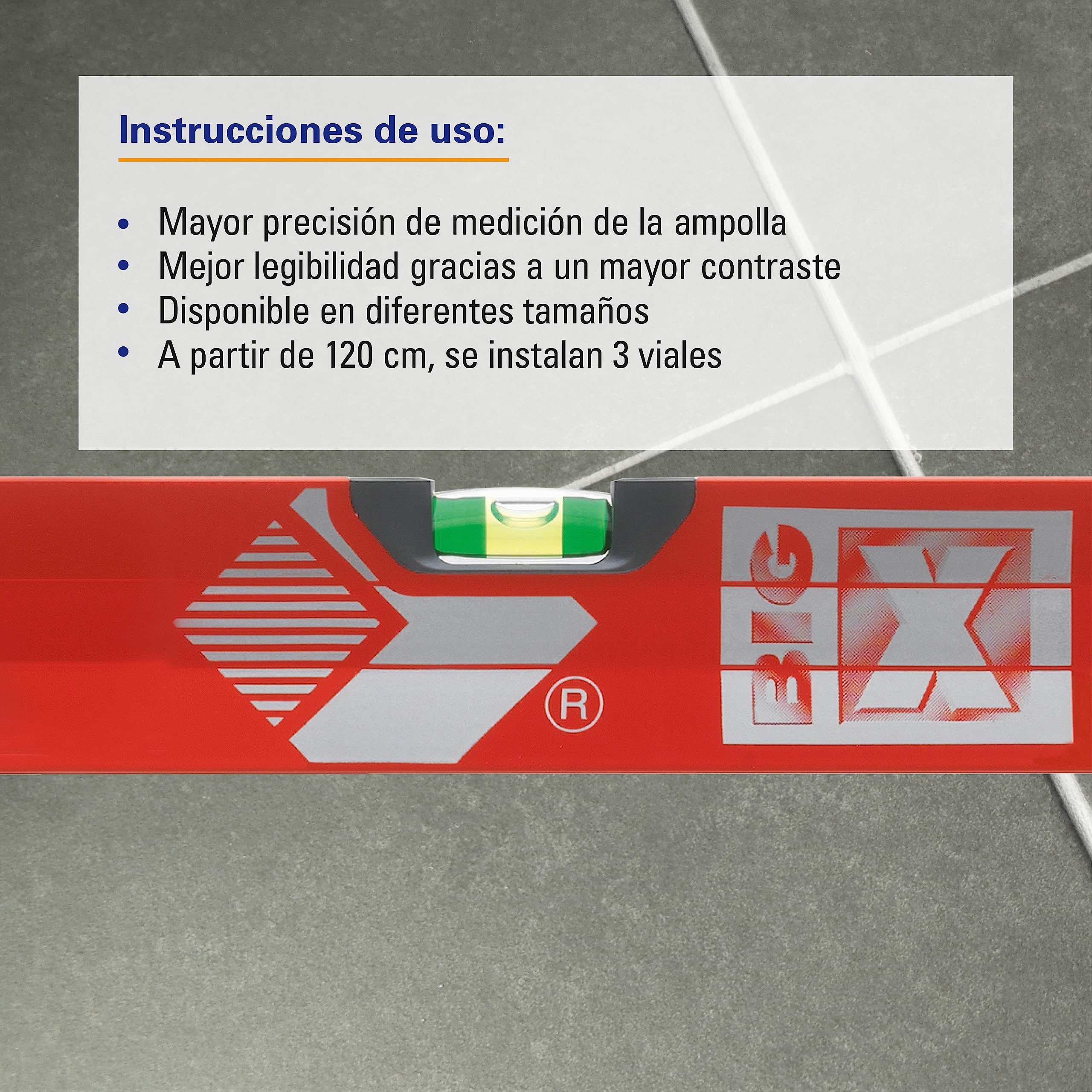 Karl Dahm Nivel de Burbuja Sola de 150 cm l Preciso Nivelador de Burbuja Hecho de Aluminio Resistente l Herramienta de Medición Profesional con Nivel de Burbuja Mejorado – 11295