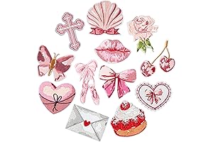 12 Pcs Coquette Aesthetic Iron On Sew Patch Set