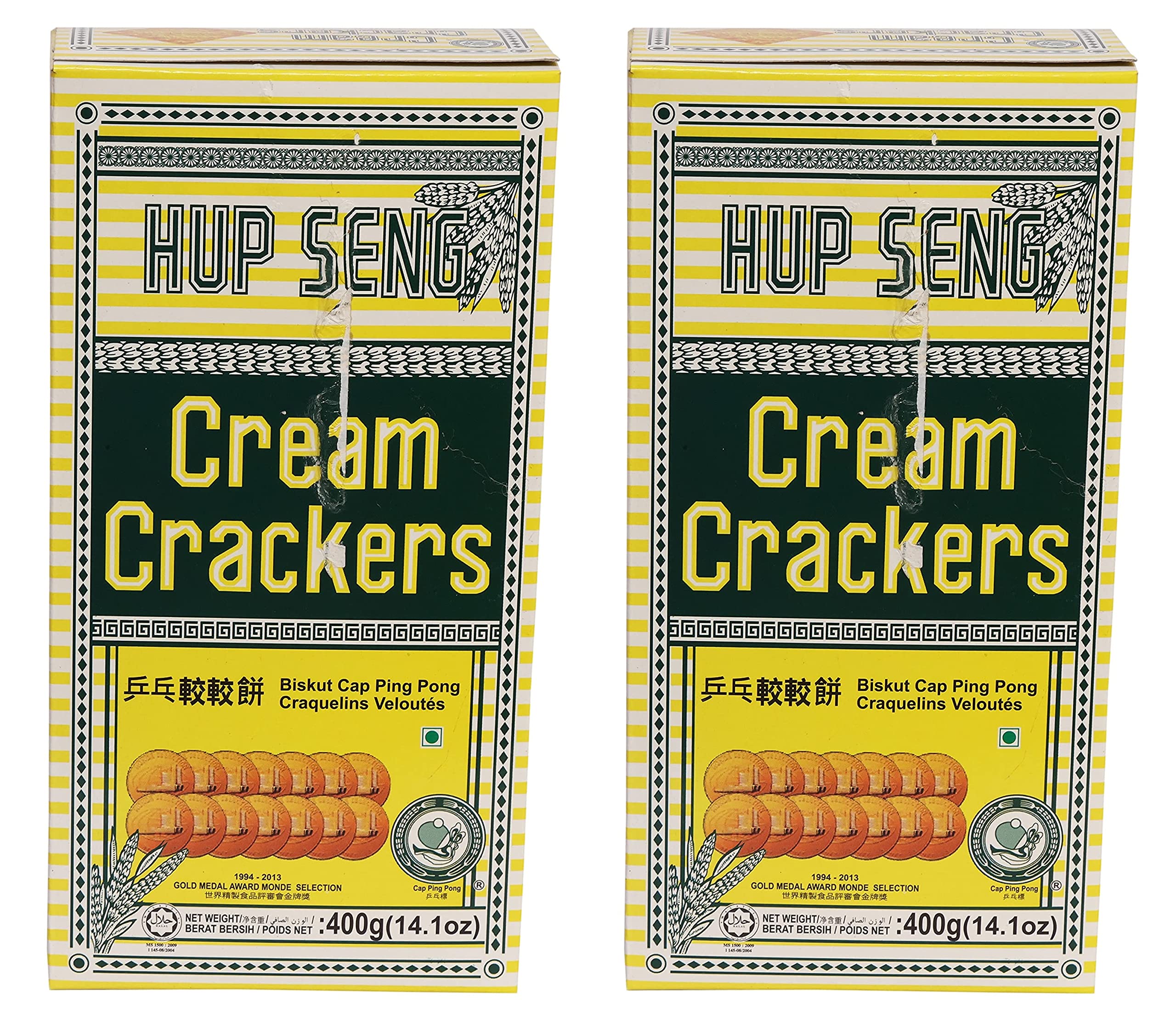 Hup Seng Classic Cream Crackers/Biskut Cap Ping Pong, 400g Pack of 2 (B0C6HWQ89Q) Amazon Price History, Amazon Price Tracker