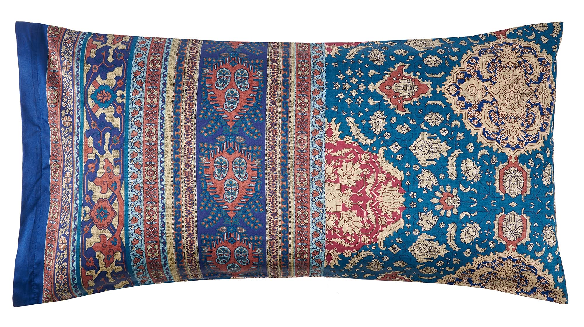 Bassetti Piazza San Marco R1 Rosso, 9314273 - Set di biancheria da letto, 3 pezzi, 100% cotone con chiusura lampo, dimensioni: 200 x 200 cm, 80 x 80 cm : Bassetti