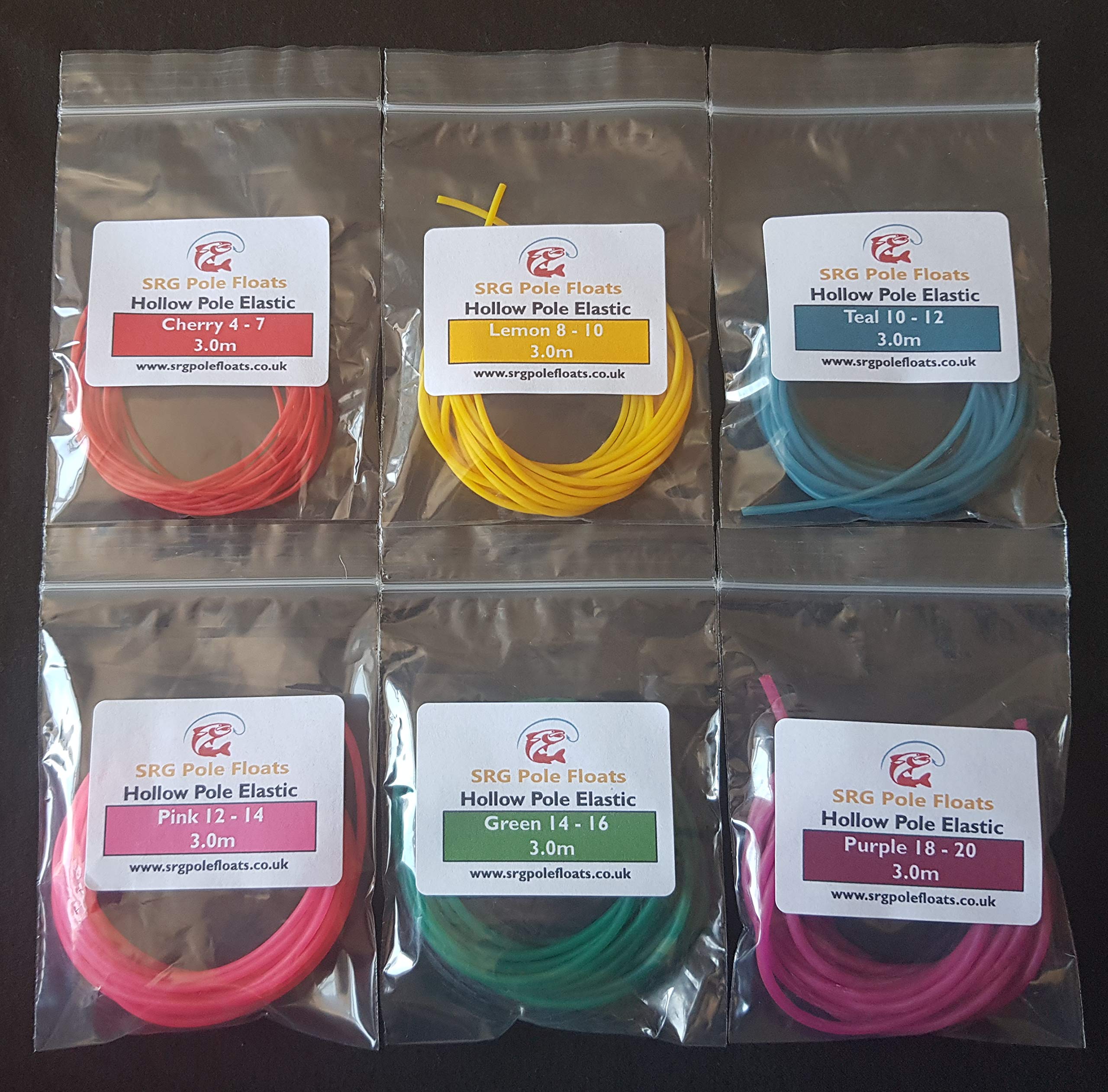 SRG Pole Floats Mega Value Hollow Latex Pole Elastic Various 2.0m / 2.5m /3.0m / 6.0m or 10.0m