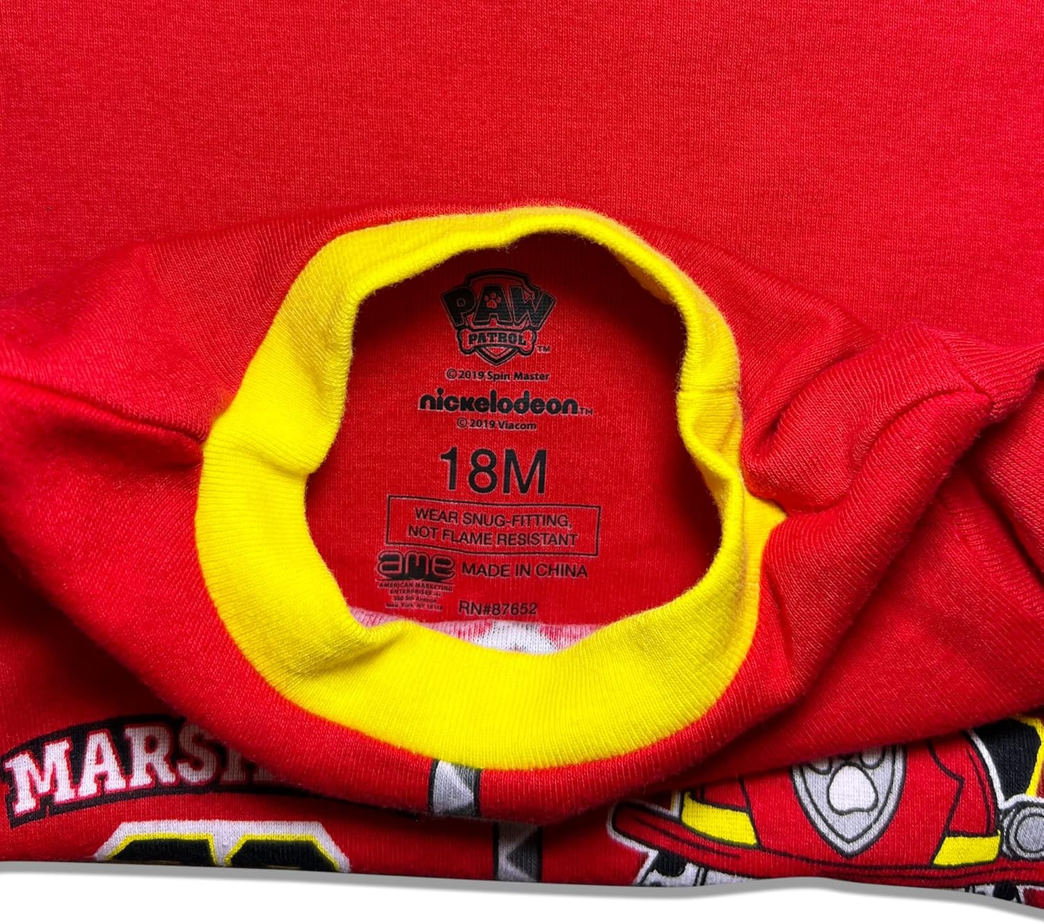 Paw Patrol Boys Marshall, Rubble, Chase and Skye Pajama Set (US, Age, 3 Years, Red) - Image 5