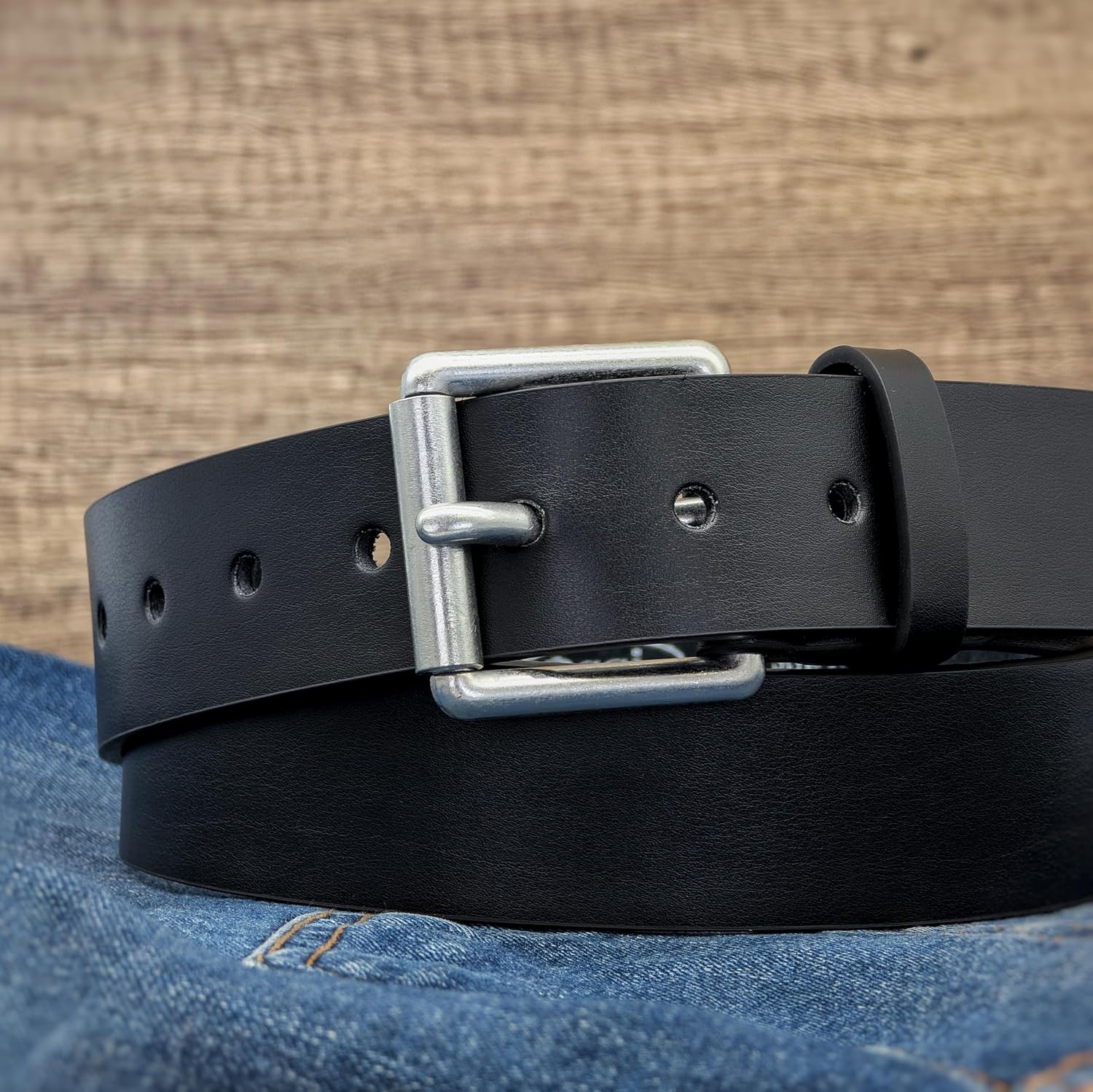 Ossi Mens 38mm Smart Casual Jeans Belt - Image 4